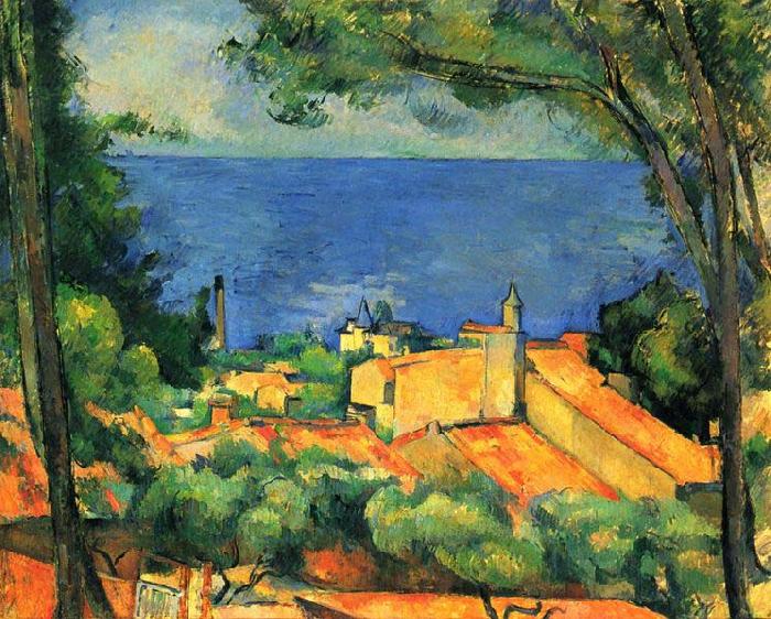Paul Cezanne L Estaque Norge oil painting art